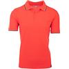 Cashmere Zone T-Shirt Polo Uomo Manica Corta Cotone Piquet Maglietta Sportiva Elegante (XXL, Rosso)
