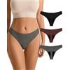 SHARICCA Mutande Ciclo Mestruale Donna Mestruali Perizoma Senza Cuciture Mutande Assorbenti Mestruali Lavabili Donna Intimo Protettive (Multicolore-07, L)