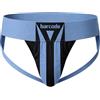 Barcode Berlin - Intimo da Uomo Sospensorio - Jockstrap Zuri Bluebeige/Black - 1x Taglia L