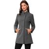 Allegra K Coat Caban Donna | Caldo peacoat casual, versatile abbigliamento quotidiano da ufficio, vestibilità ampia e rilassata, elegante dettaglio