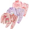 XM-Amigo 3 Set Pigiami a Maniche Lunghe in Cotone Bambina,6Mesi-7Anni | 6 pezzi, completo pigiami morbido in cotone, ideale per casa, utilizzabile anche come sottostrato nella mezza stagione.