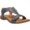 Generic Sandali estivi da donna, sandali estivi, sandali eleganti, eleganti da donna, con tacco a zeppa, scarpe ortopediche, infradito, grigio., 36 EU