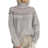 HOOUDO Maglione Donna Invernale Lupetto Donna Manica Lunga Maglione Norvegese Casual Maglia Dolcevita Elegante Maglia Collo Alto Manica Lunga Pullover Abbigliamento Invernale 2025