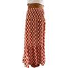 Onsoyours Maxi Gonna Lunga da Gonna Estive Boho Gonna Sciolto Floreale Festa Gonna in Spiaggia Swing Grande Casual Gonna B Arancione-2 XL