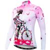 JPOJPO Ciclismo Manica Lunga Jersey Donne Bike Maglia Lunga da Strada Abbigliamento MTB Abbigliamento