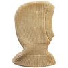 tevirP Passamontagna da inverno, per bambini, per ragazzi e ragazze, in 100% lana merino, fatto a maglia beige S