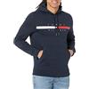 Tommy Hilfiger Felpa con cappuccio a righe da uomo, Capitano Sky, Large
