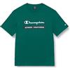 Champion Legacy Graphic Shop Authentic - S-S Crewneck T-Shirt, Verde Scuro, L Uomo FW23