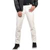 YAOTT Leggings Uomo Pantaloni Slim Fit Pantaloni da Festa Impermeabili Pantaloni in Ecopelle Pantaloni Casual da Uomo in Pelle Sintetica Nera con Pantaloni Hip-Hop Biker Jeans