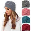 Faringoto Chemo Copricapo da donna, turbante lavorato a maglia a croce con cappuccio Lndian