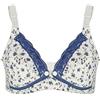 Zerodis Reggiseno per allattamento in cotone traspirante con bottoni sul davanti per neonati reggiseno per allattamento al seno per donna incinta, biancheria intima da allattamento senza cuciture con bordo in