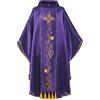BLESSUME Casula sacerdotale ricamata paramenti monastici cattolici con nappa