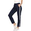 Irdcomps Pantaloni Sportivi Donna in Cotone Elasticizzato, Jogger Con Tasche e Coulisse, Lunghi per Allenamento Jogging Fitness, Blu1 L