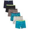 Calvin Klein Boxer da bambino in cotone moderno, confezione da 6, Castlerock Grigio/Blu Luna/Nero Iris/Camo/Grigio melange/Nero, X-Large