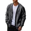 Oanviso Cardigan Uomo Lavorato A Maglia Invernale Pile Interno Giacca Slim Fit Casual Elegante Maglione Aperto con Bottoni Pullover Caldo Morbido Cappotto Quadri Sweater