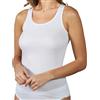 VP PINUCCIO VENEGONI Set 2 Canottiera Intima Donna in Cotone Leggero 100% Mercerizzato Made in Italy Spalla Larga Canotta Smanicato Bianca e Nera Top Intimo