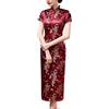 Laogudai Abito Cinese Donna Qipao Manica Corta Modello Drago e Phoenix Abito Tradizionale Asiatico Cheongsam per Cerimonia Sera 40-46 6 Colori