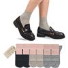 LEON D'ORO Calzini a Costine con Cashmere Calze Donna Cachemire Light Caldi Made in Italy