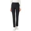 RAGNO Pantalone Nero Straight Leg in Viscosa Elasticizzata (Art.DB24PP) (L)