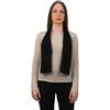 DALLE PIANE CASHMERE Mini Sciarpa Donna 100% Cashmere - Nero