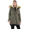 malito more than fashion malito Donna foderato Parka Cappuccio Trenchcoat Cappotto-Invernale 81099 (M, oliva 81103)