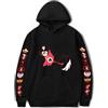 LKY STAR Anime Hazbin Hotel Felpa con Cappuccio per Ragazzi Ragazze Charlie Morningstar Vaggie Casual Sweatshirt Cosplay Hoodie