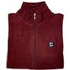 BE BOARD Felpa Zip Lunga Uomo Micropile Full Zip 9826 Colore Vinaccia (XXL)