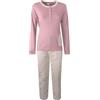 Liabel Pigiama da Donna Invernale 100% Cotone Interlock, Art. J522 Rosa S