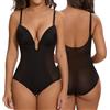 SHAPERIN Donna Body Modellante con Reggiseno Push Up Body Shaper Dimagrante Pancia Piatta Shapewear Bodysuit Senza Schienale
