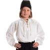 HEMAD Camicia a Pelo Pirata per Bambini - Cotone Leggero - M Bianco