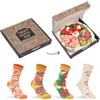 AGRIMONY Calzini Pizza Cibo Uomo Donna Ragazzi Papà Mamma Divertenti - Idee Regalo Originali Utile Natale Compleanno per Lui Lei