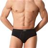 Liabel Set 3 Slip Uomo Cotone BIELASTICO Elastico Interno Taglie 3-7 S/XXL (XXL - 54, Assortito(1 Nero-1 Blu- 1 Grigio))