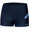 Aqua Speed William Costume da Bagno Corto Elastico para Uomo | Calzoncini da Bagno | UV-Protection | 04/432 / Blu Navy Arancione | Taglia: L