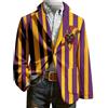 Generic Blazer Suit Abito Uomo Anni 80 Uomo Abito Giacca Stampa Velluto Cotelé Carnevale for Gala Smoking Vestito