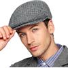 Wantonfy Berretto Piatto da Uomo Newsboy Berretto Baschi Scozzesi British Style Retro Coppola Cappello Strillone Paraorecchie Ivy Caps Invernale Auttuno
