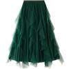 DGSHIRLDJO Gonna in Tulle Donna Gonna Lunga Elastica Elegante in Tulle Vintage Gonna in Tulle A-Line Gonna a Strati in Rete a Sbuffo per Tutti i Giorni, Prom