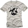 MAKAYA T-Shirt Uomo Funny Design Swag Geek Gamer Nerd Hip Hop Grigio Melange M
