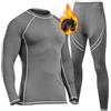 UNIQUEBELLA Tuta Sci Termica Intimo Termico Manica Lunga Maglietta Termica + Pantaloni Lunghi Termici, Sport Invernali, Set Termico Uomo