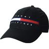 Tommy Hilfiger Cotton Avery Adjustable Baseball cap Cappellino, Tommy Nero, Taglia Unica Uomo