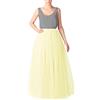 Generic Donna Gonna Lunga Tulle, Costume Carnevale Elegante Tutu S