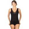 La Primula Verde, EGI, Spalla Larga con Pizzo Donna Cotone, in Filo di Scozia, dalla 2 alla 7, Bianco e Nero Art. 124 EGI+ Sacca BIO Set (4 M IT Donna, Nero)