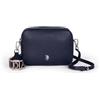 U.S. Polo Assn. U.S.POLO ASSN. - Borsa a tracolla in poliuretanica, blu navy (23 X 8 X 18 cm)