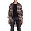 styleBREAKER Gilet/Sciarpa a Cardigan in Stampa Animalier, Design a Pelle di Serpente/Coccodrillo, Multifunzione, Donna 08010007, Colore:Marrone-Beige