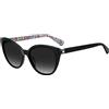 kate spade new york Occhiali da Sole Kate Spade AMBERLEE/S BLACK/GREY SHADED POLARIZED 55/20/140 donna