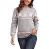 Enjyam Maglione Donna Natalizio Collo Rotondo Maglione per Natale Pullover Invernale