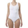 FarmaCell 608 (Bianco, 3XL) Body Contenitivo Modellante Push-up Seno, Intimo Modellante Donna, Made in Italy