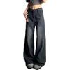 ticticlily Donna Baggy Jeans Pantalone Cargo Vita Alta Pantaloni Larghi Dritti con Tasche Denim Pants