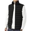 Oanviso Gilet Smanicato Uomo Leggero Trapuntato Senza Maniche Sportivo Giubbotto Imbottito Invernale Caldo Giacchetto Ibrido Piumino Vest Outdoor Trekking A Nero XXL