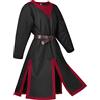 RUMAOZIA Costume da cavaliere medievale da uomo, per Halloween, per cosplay, surcoat vestito, tunica, retrò, abbigliamento medievale, gonna templare, tunica, rinascimentale, vichingo, crociata, O