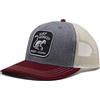 Surf Monkey Cappellino Trucker da Uomo - Surf Monkey Etichetta a Toppa in Tessuto - Tesa Curva - Regolatore Stile retrò Snapback - Visiera Semi-curvata